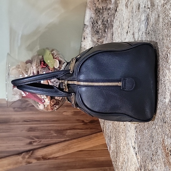 MCM EUC Leather Studded Small Heritage Boston Bag - Picture 3 of 11